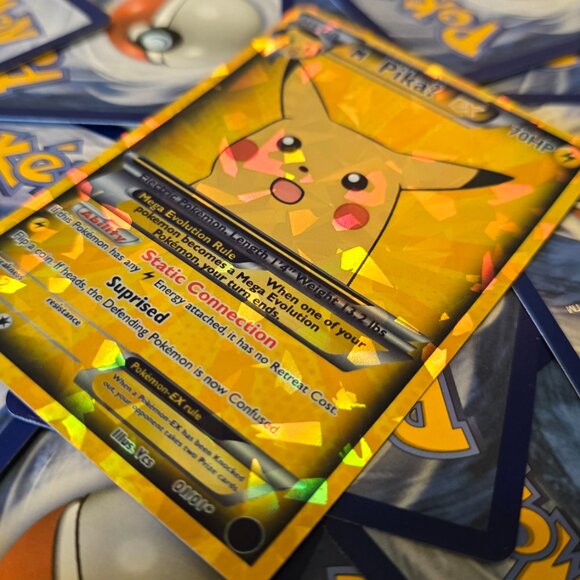 Surprised Pikachu Pokemon Card - Picture 5 of 9